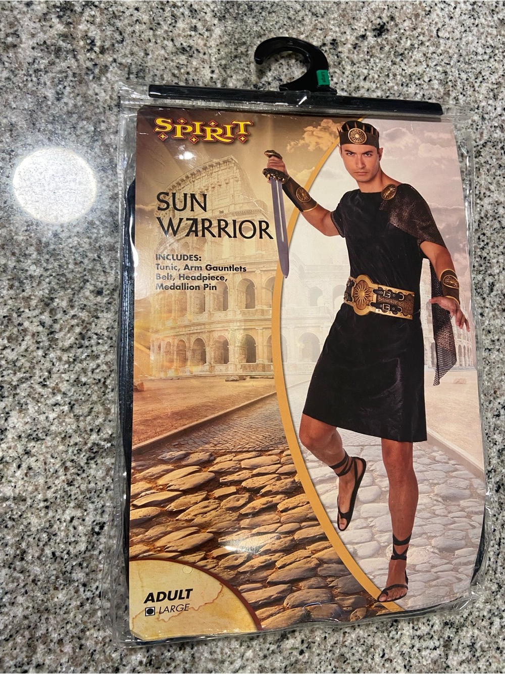 Spirit Halloween Adult Roman Sun Warrior Costume Size Large NWT